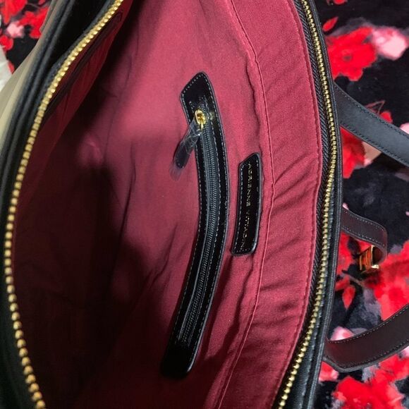 Adrienne Vittadini Modern Edge Black Handbag" - Picture 8 of 8